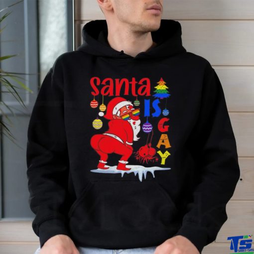 Original Gay Pride Christmas Santa Is Gay Shirt