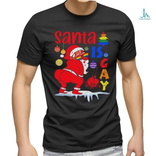 Original Gay Pride Christmas Santa Is Gay Shirt