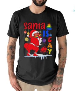 Original Gay Pride Christmas Santa Is Gay Shirt