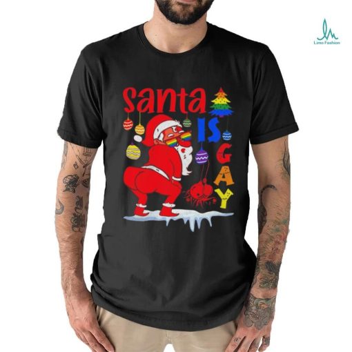 Original Gay Pride Christmas Santa Is Gay Shirt