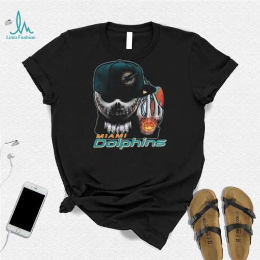 Original Jack Skellington Hat Miami Dolphins T Shirt
