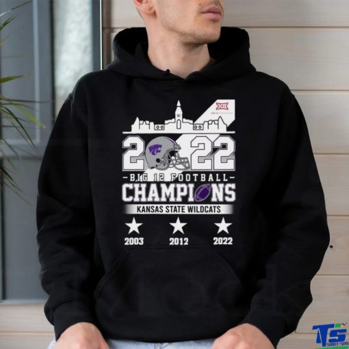 Original Kansas State Wildcats 2022 Big 12 Football Champions 2003 2022 T shirt
