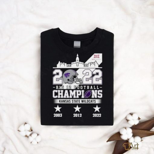 Original Kansas State Wildcats 2022 Big 12 Football Champions 2003 2022 T shirt