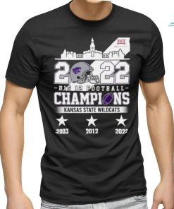 Original Kansas State Wildcats 2022 Big 12 Football Champions 2003 2022 T shirt