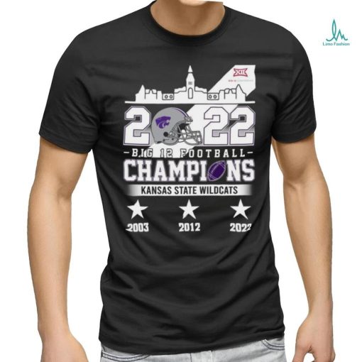 Original Kansas State Wildcats 2022 Big 12 Football Champions 2003 2022 T shirt