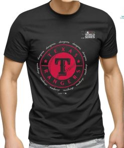 Original MLB Baseball 2023 World Series Trophy Texas Rangers Champions Shirt