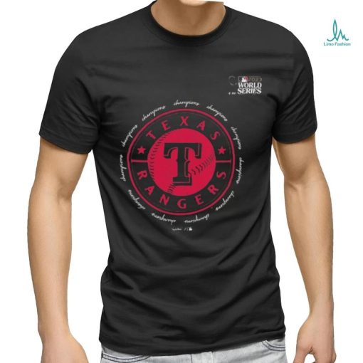Original MLB Baseball 2023 World Series Trophy Texas Rangers Champions Shirt