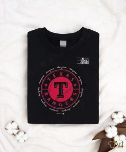 Original MLB Baseball 2023 World Series Trophy Texas Rangers Champions Shirt
