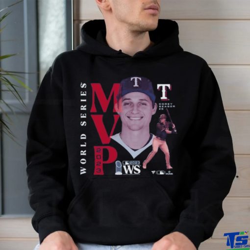 Original MLB Baseball Corey Seager Texas Rangers 2023 World Series Champions MVP Shirt