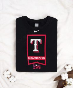 Original MLB Baseball Nike Texas Rangers Champions 2023 WS Shirt