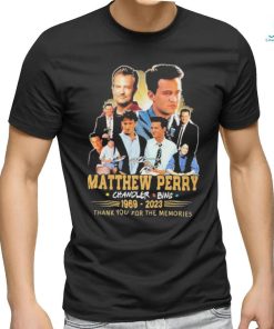 Original Matthew Perry Chandler Bing 1969–2023 Thank You For The Memories T Shirt