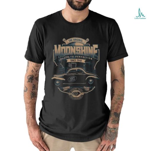 Original Moonshine 75th anniversary Moonshine Nascar checkered flag vintage shirt