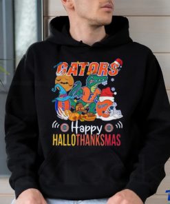 Original NCAA Florida Gators Mascot Happy Hallothanksmas Shirt