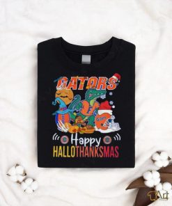 Original NCAA Florida Gators Mascot Happy Hallothanksmas Shirt