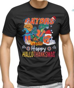 Original NCAA Florida Gators Mascot Happy Hallothanksmas Shirt