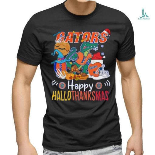 Original NCAA Florida Gators Mascot Happy Hallothanksmas Shirt