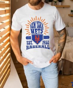 Original New York Mets Sun Burst Est 1962 Baseball T Shirt