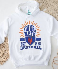 Original New York Mets Sun Burst Est 1962 Baseball T Shirt