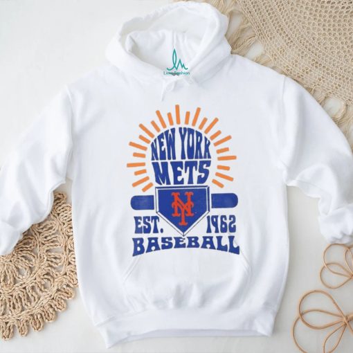Original New York Mets Sun Burst Est 1962 Baseball T Shirt