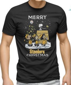 Original Pittsburgh Steelers Snoopy Family Christmas Shirt