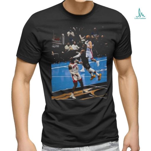 Original Russell Westbrook Dunk Covered Dillon Brooks Whole Face Shirt