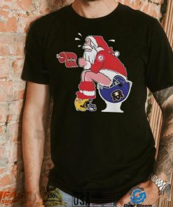 Original Santa Alabama Crimson Tide Make Shit Auburn Tigers Mississippi State And LSU Tigers Helmets Christmas T Shirt