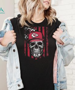 Original Skull Hat Kansas City Chiefs USA Flag T Shirt