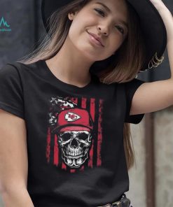 Original Skull Hat Kansas City Chiefs USA Flag T Shirt