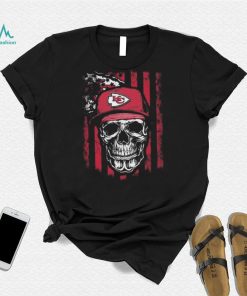 Original Skull Hat Kansas City Chiefs USA Flag T Shirt