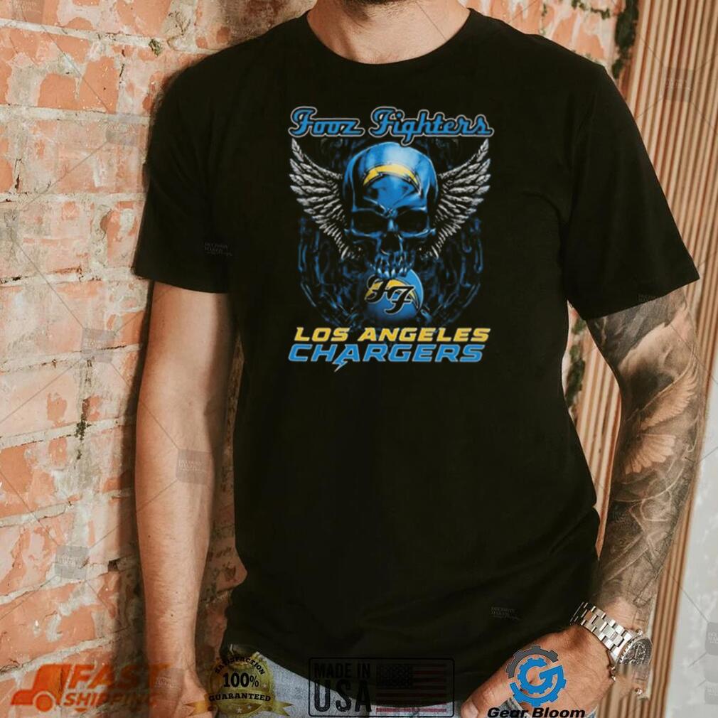 Original Skull Wings Fooz Fighters Los Angeles Chargers T Shirt Original Skull Wings Fooz Fighters Los Angeles Chargers T Shirt