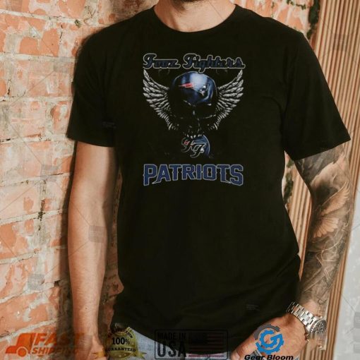 Original Skull Wings Fooz Fighters New England Patriots T Shirt