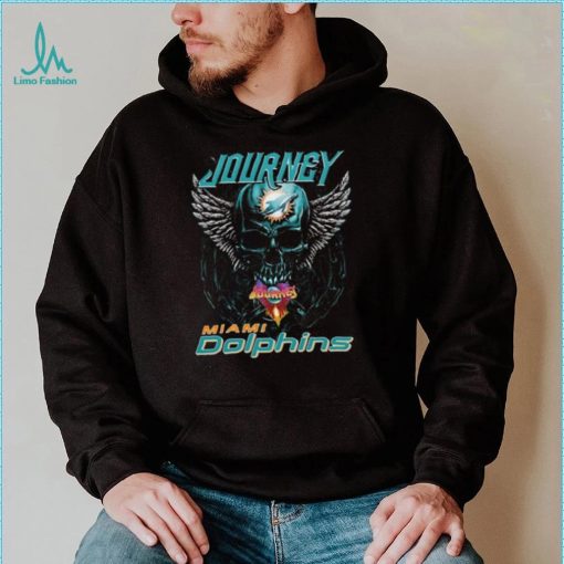 Original Skull Wings Journey Miami Dolphins T Shirt