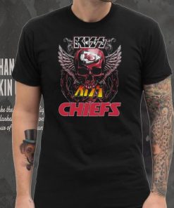 Original Skull Wings Kiss Kansas City Chiefs T Shirt