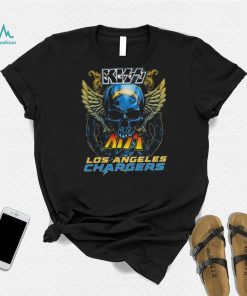 Original Skull Wings Kiss Los Angeles Chargers T Shirt