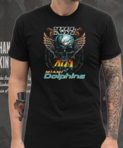 Original Skull Wings Kiss Miami Dolphins T Shirt