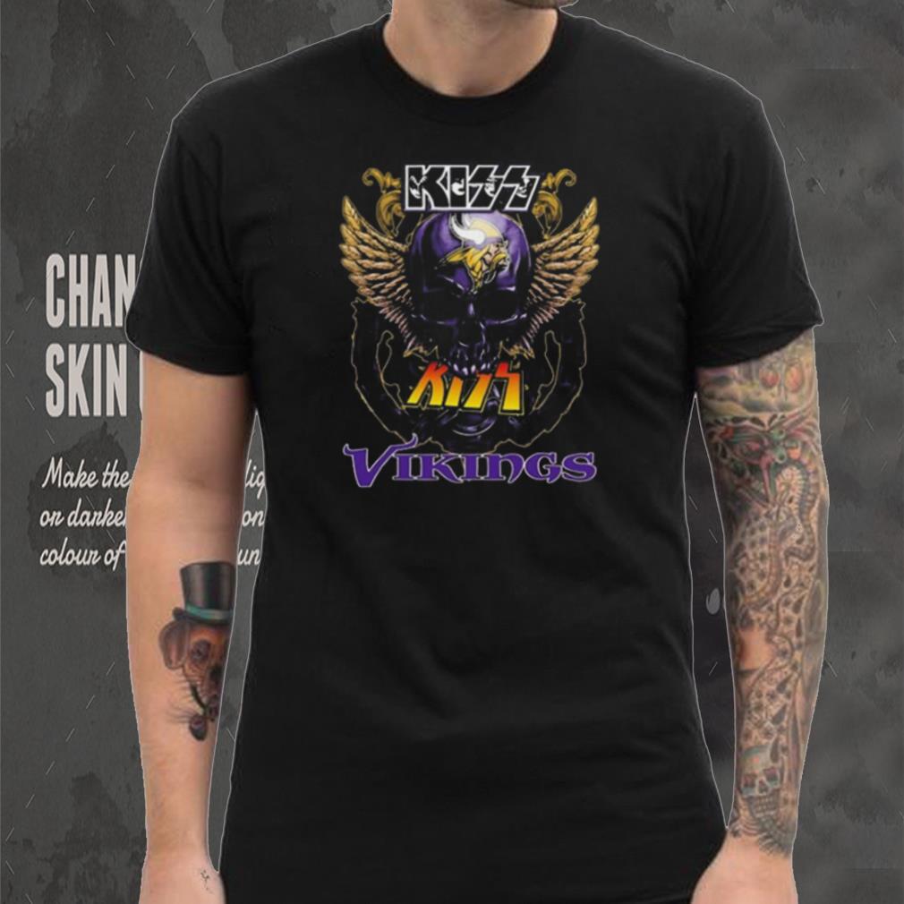 Original Skull Wings Kiss Minnesota Vikings T Shirt Original Skull Wings Kiss Minnesota Vikings T Shirt