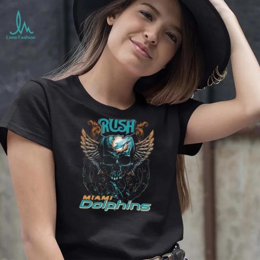 Original Skull Wings Rush Miami Dolphins T Shirt