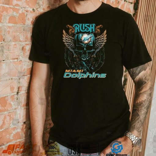 Original Skull Wings Rush Miami Dolphins T Shirt