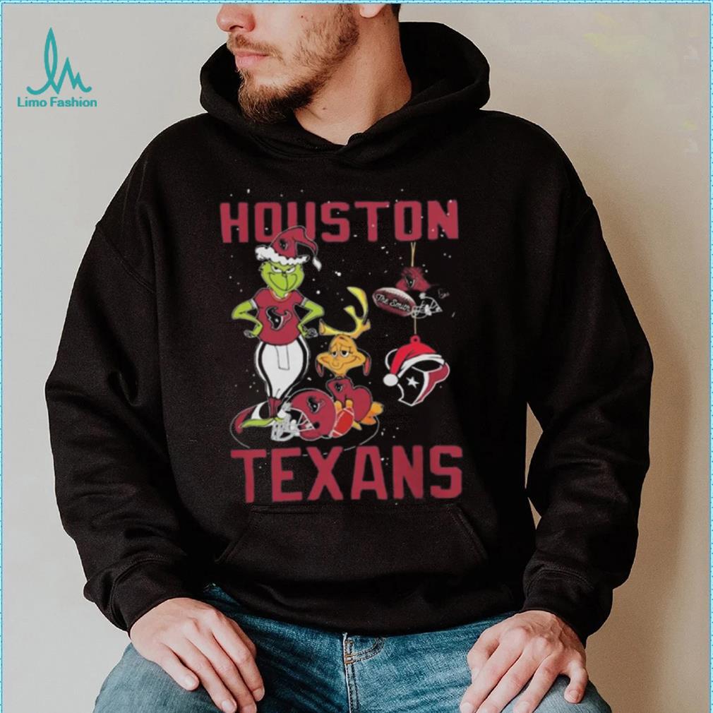 Original The Grinch And Dog Houston Texans Ornament Christmas 2023 T Shirt Original The Grinch And Dog Houston Texans Ornament Christmas 2023 T Shirt