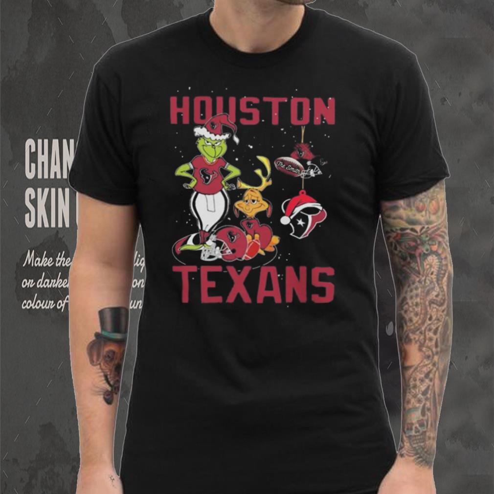 Original The Grinch And Dog Houston Texans Ornament Christmas 2023 T Shirt Original The Grinch And Dog Houston Texans Ornament Christmas 2023 T Shirt