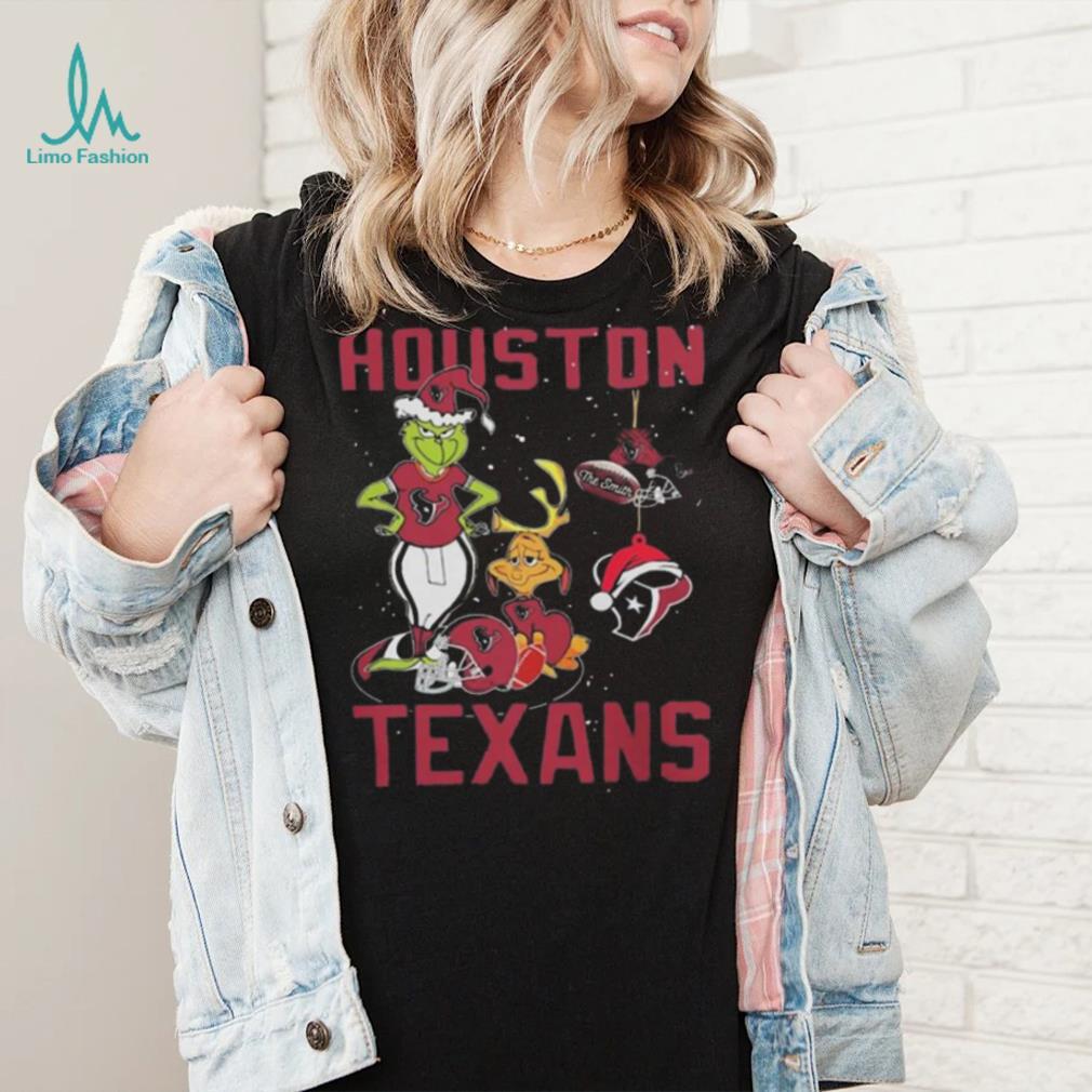 Original The Grinch And Dog Houston Texans Ornament Christmas 2023 T Shirt Original The Grinch And Dog Houston Texans Ornament Christmas 2023 T Shirt