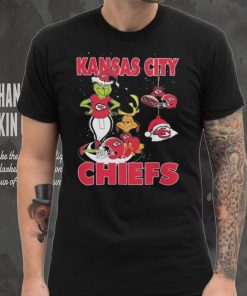 Original The Grinch And Dog Kansas City Chiefs Ornament Christmas 2023 T Shirt