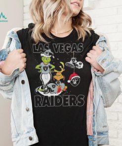 Original The Grinch And Dog Las Vegas Raiders Ornament Christmas 2023 T Shirt