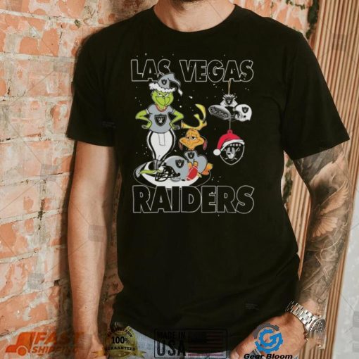 Original The Grinch And Dog Las Vegas Raiders Ornament Christmas 2023 T Shirt