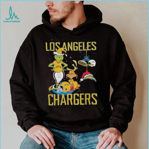 Original The Grinch And Dog Los Angeles Chargers Ornament Christmas 2023 T Shirt