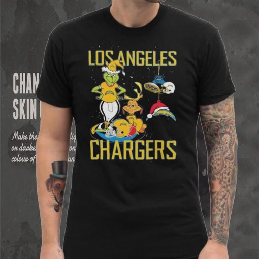 Original The Grinch And Dog Los Angeles Chargers Ornament Christmas 2023 T Shirt