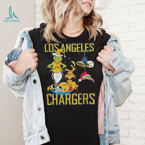 Original The Grinch And Dog Los Angeles Chargers Ornament Christmas 2023 T Shirt