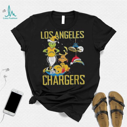 Original The Grinch And Dog Los Angeles Chargers Ornament Christmas 2023 T Shirt