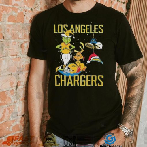 Original The Grinch And Dog Los Angeles Chargers Ornament Christmas 2023 T Shirt