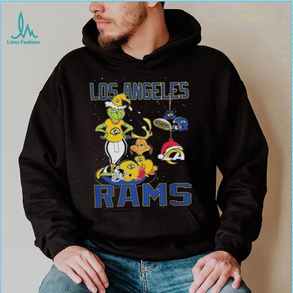 Original The Grinch And Dog Los Angeles Rams Ornament Christmas 2023 T Shirt Original The Grinch And Dog Los Angeles Rams Ornament Christmas 2023 T Shirt